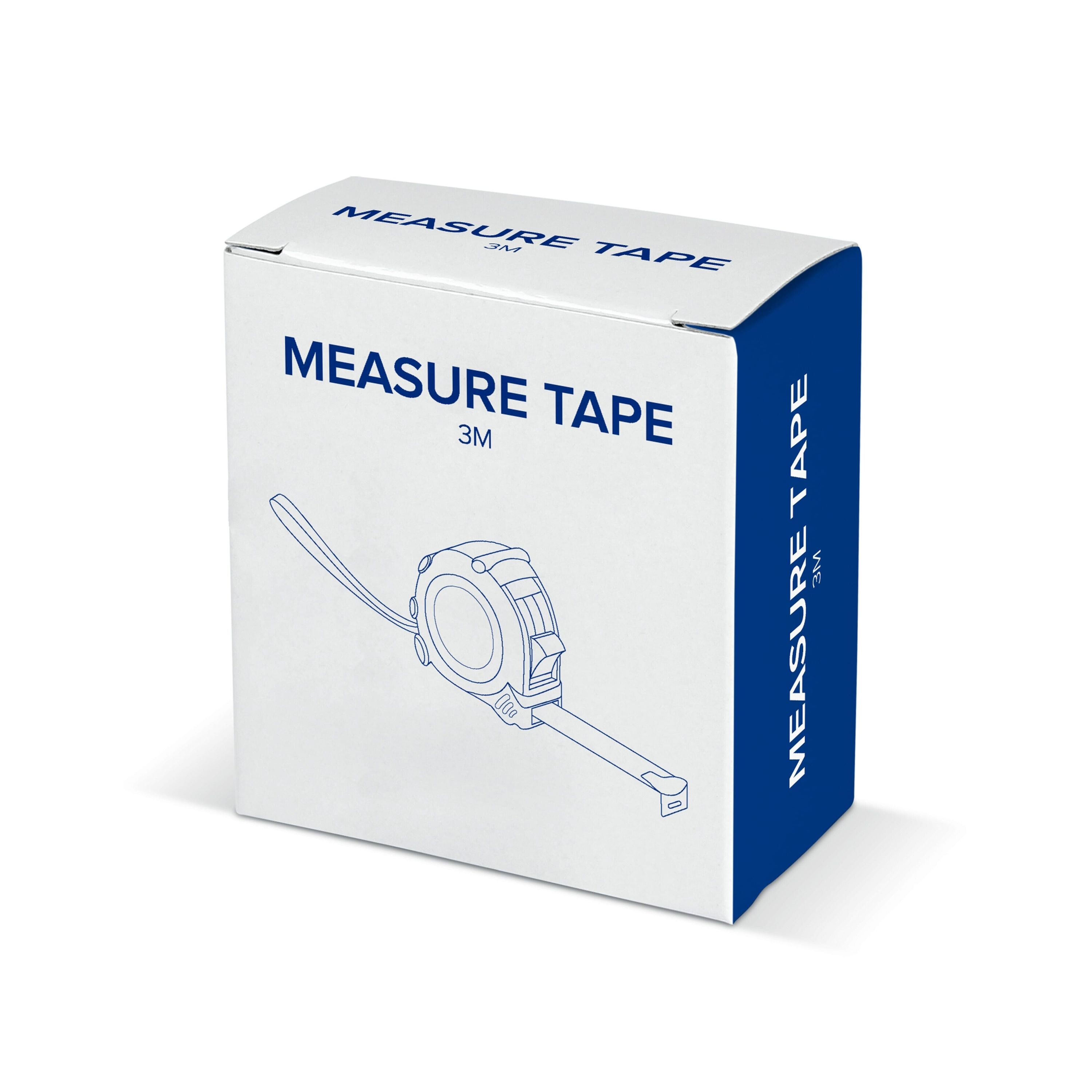 Maßband Fix 3m - grau  -  schwarz-582