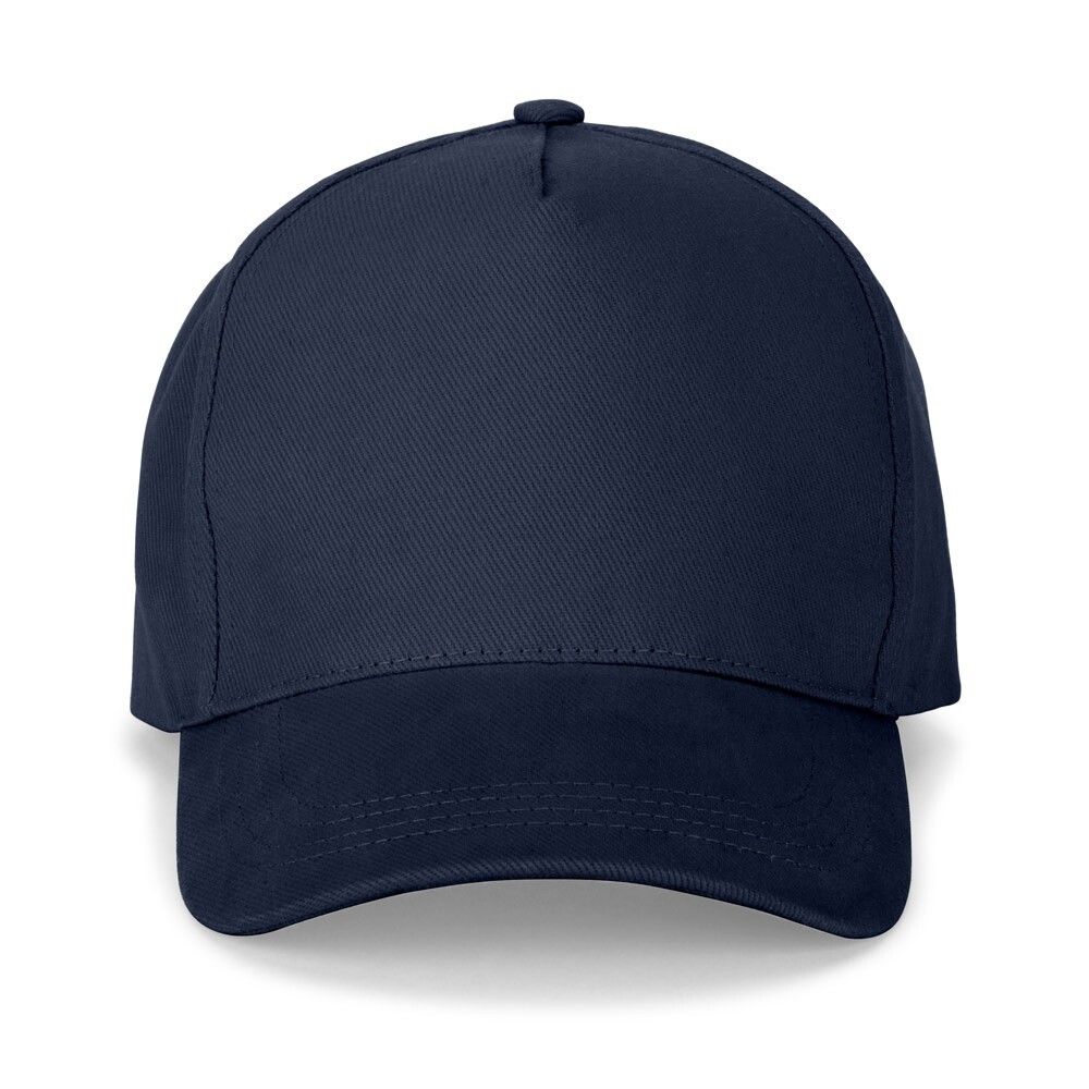 ASHTON Kappe aus 100% Baumwolle (260gsm) mit 5 Segmenten - dunkelblau-155