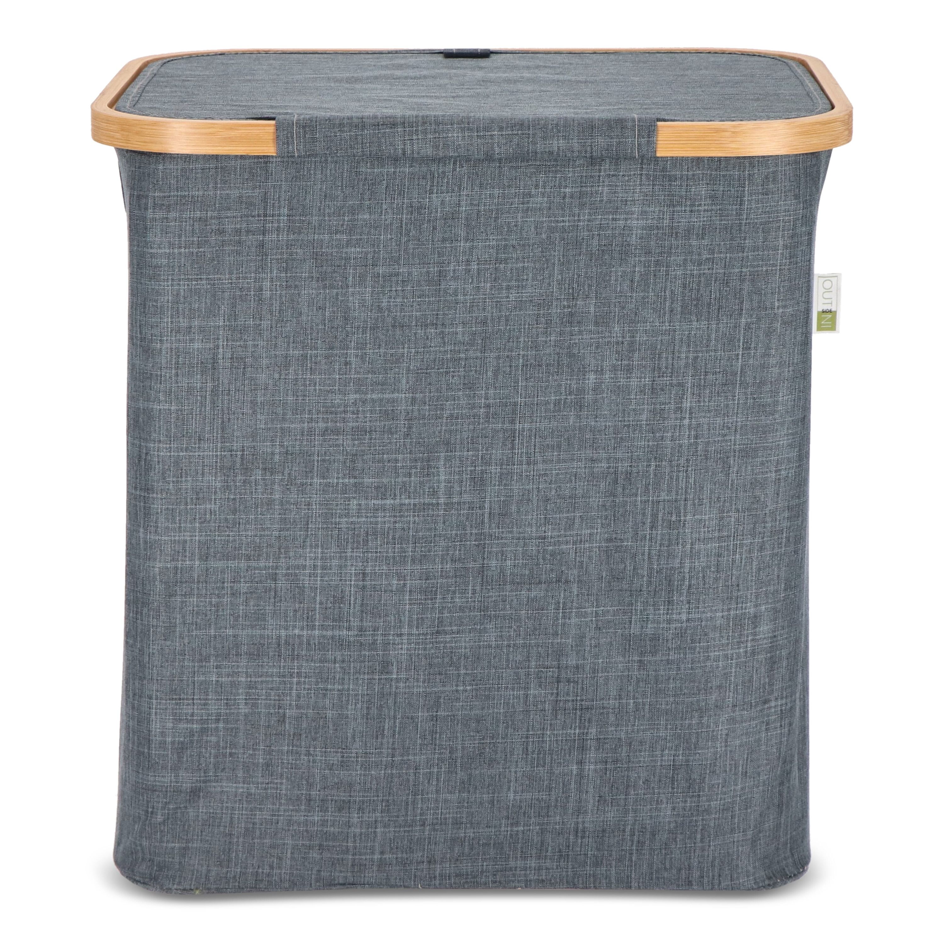 InSideOut faltbarer Korb mit Deckel Sogne 40,5 x 33 x 42cm rPET - dunkelgrau-22