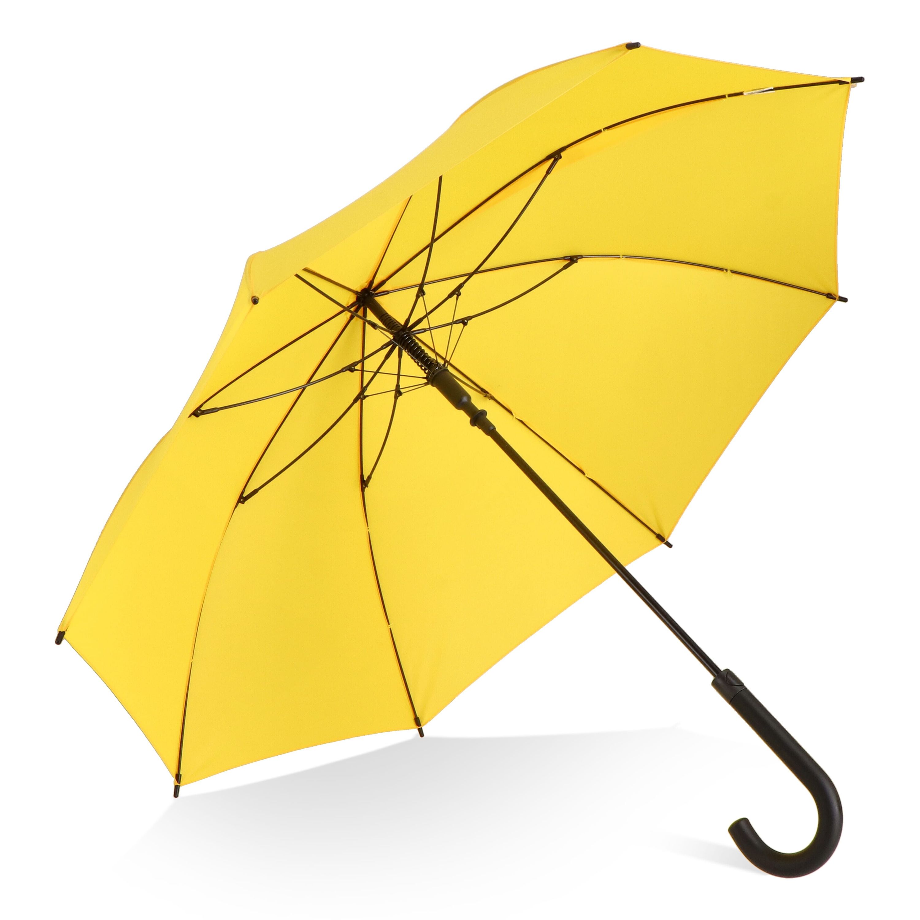 Verdure 190T Pongee 23 windproof Hakenschirm Auto open - gelb-703