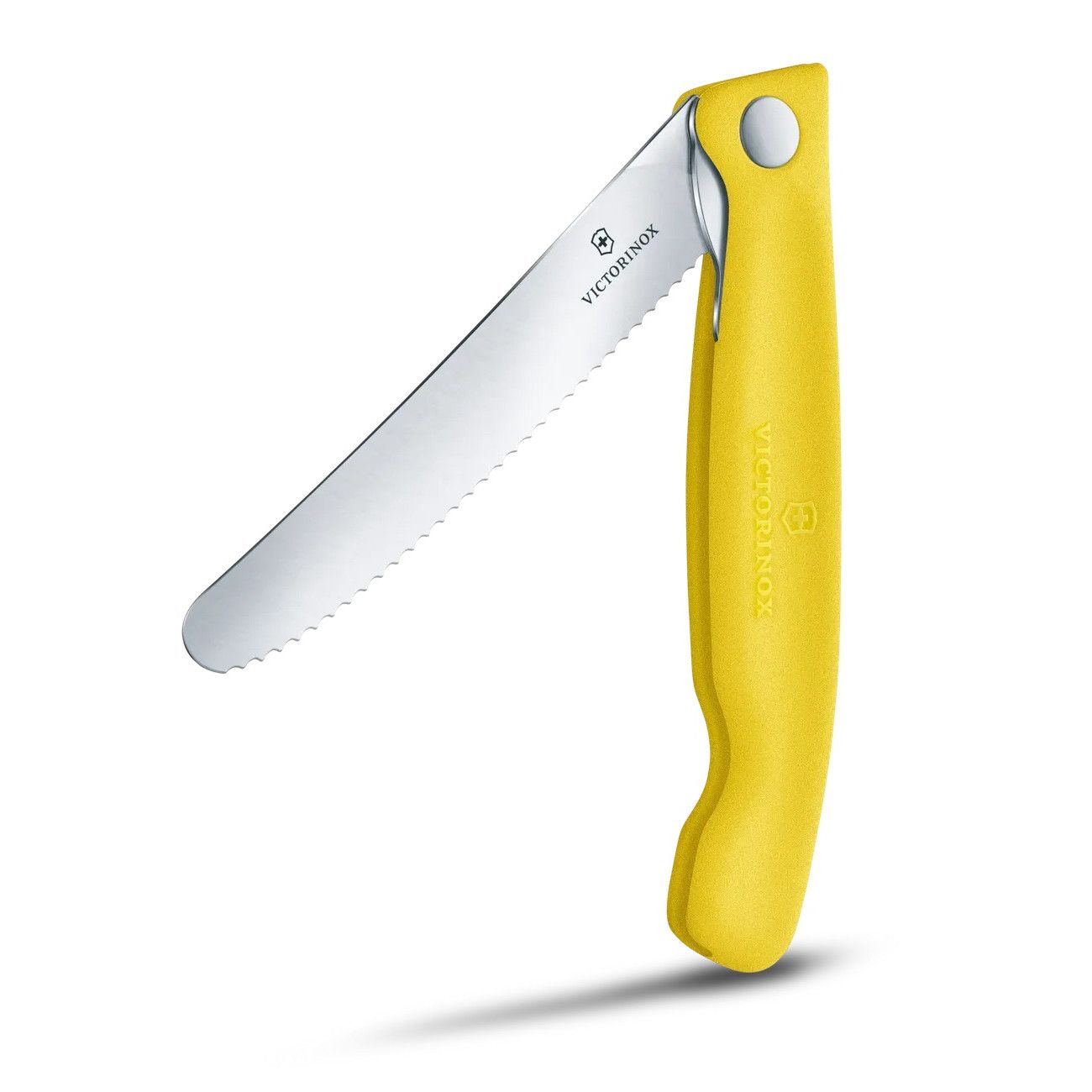 Swiss Classic Picknick Messer mit Wellenschliff - gelb-758