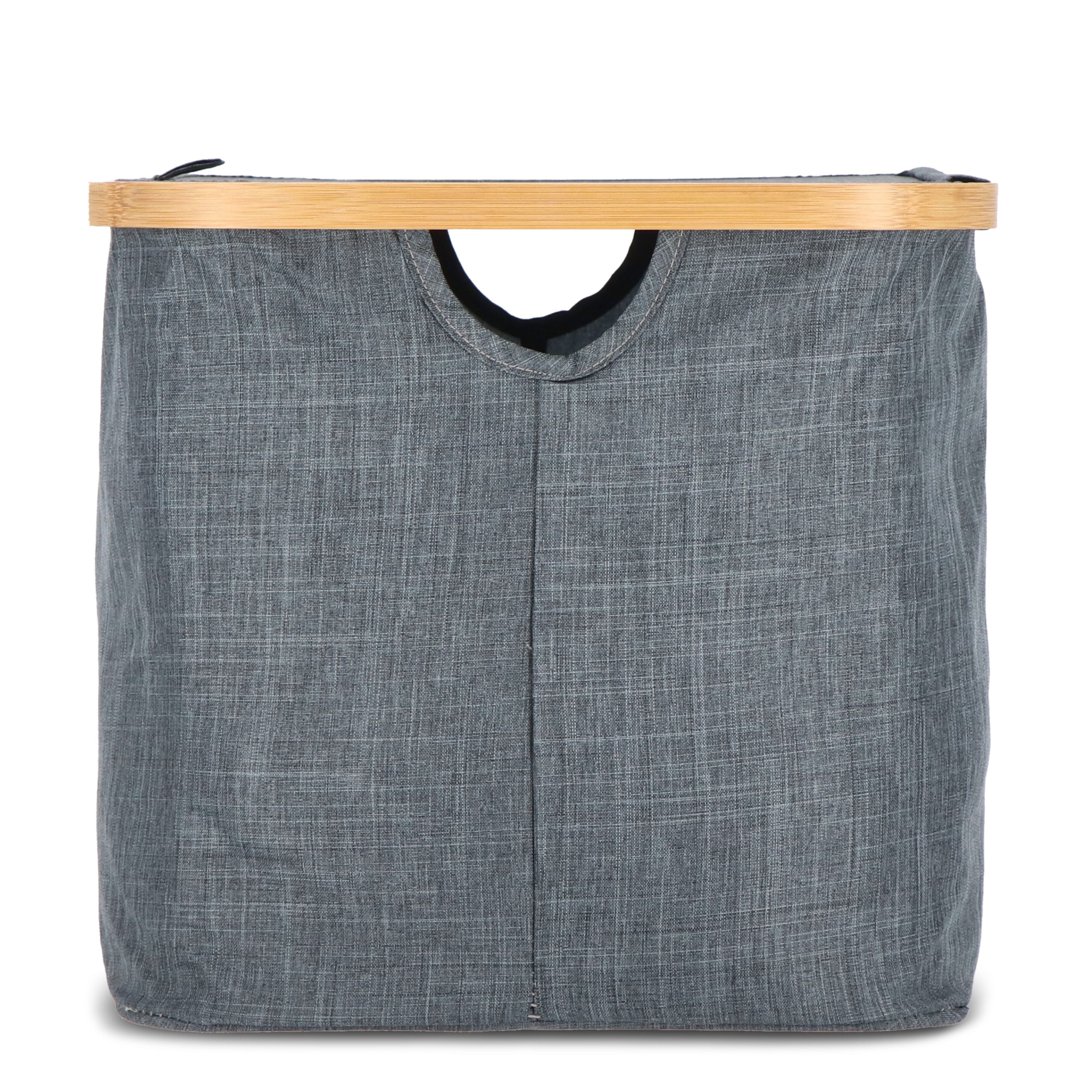 InSideOut faltbarer Korb mit Deckel Sogne 40,5 x 33 x 30cm rPET - dunkelgrau-566