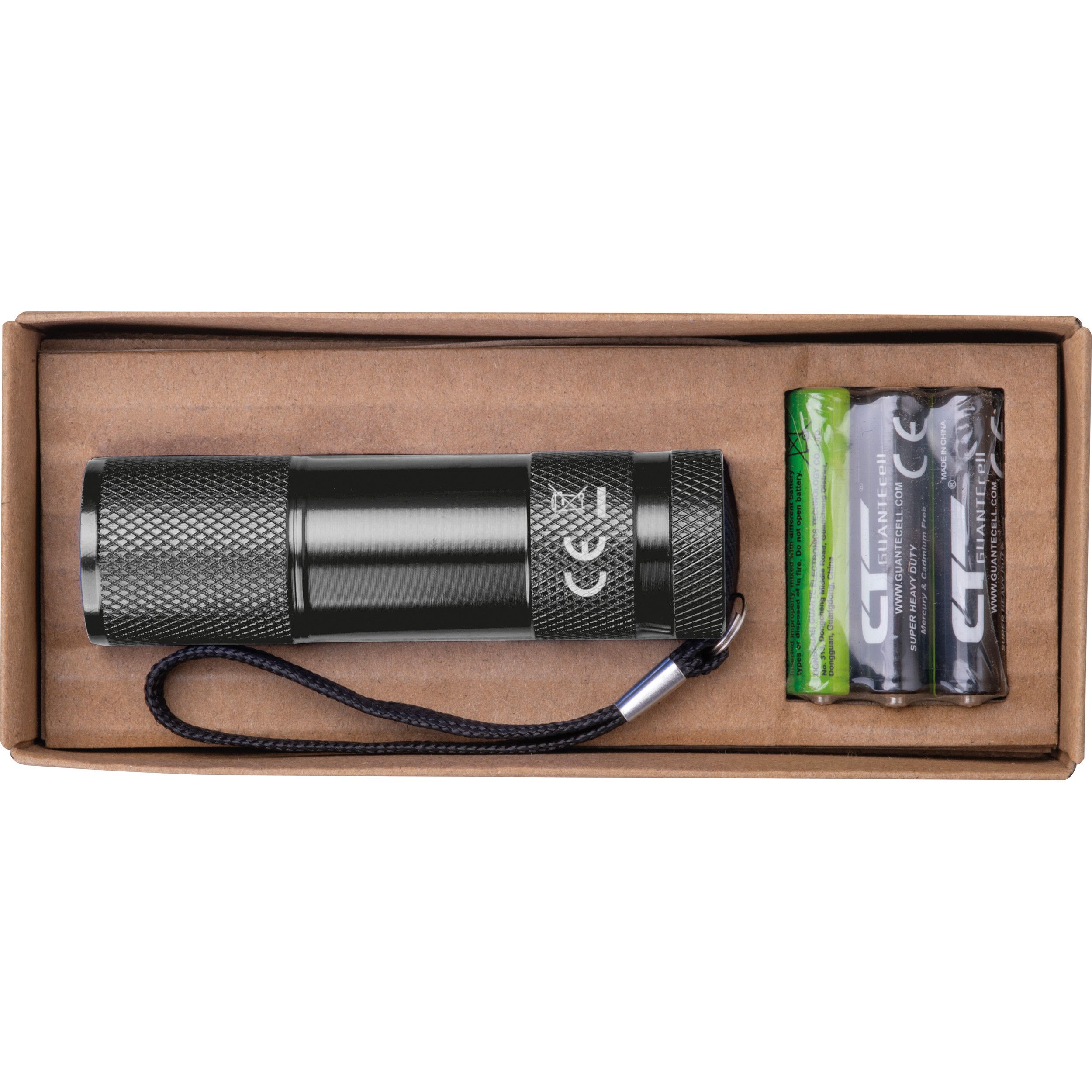 COB Taschenlampe aus Aluminium DUNCAN - schwarz-936