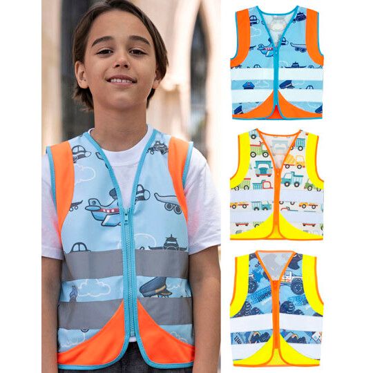 Children´s Safety Vest Action Vehicle Fun CO² Neutral - construction vehicles-435
