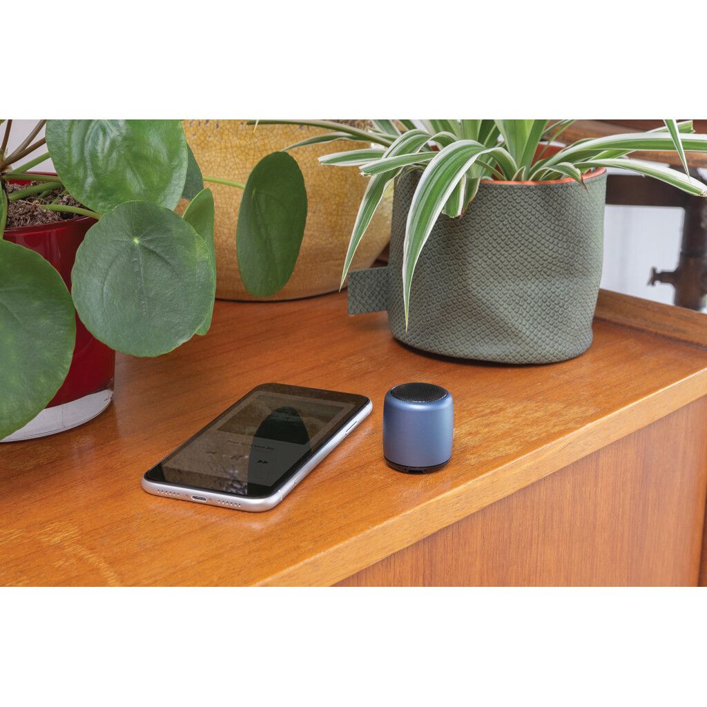 Kabelloser Mini-Lautsprecher aus Aluminium - blau-760