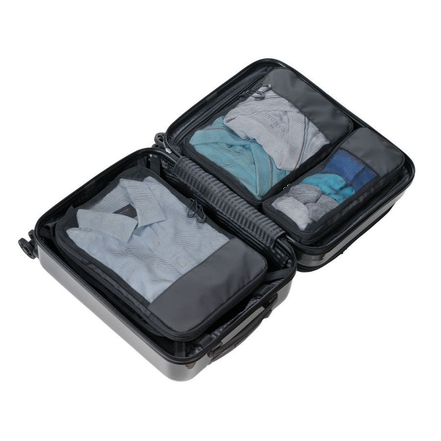 Troika Reise-Kompressionstaschen Set Troika BLACK PACKING CUBES - schwarz-643