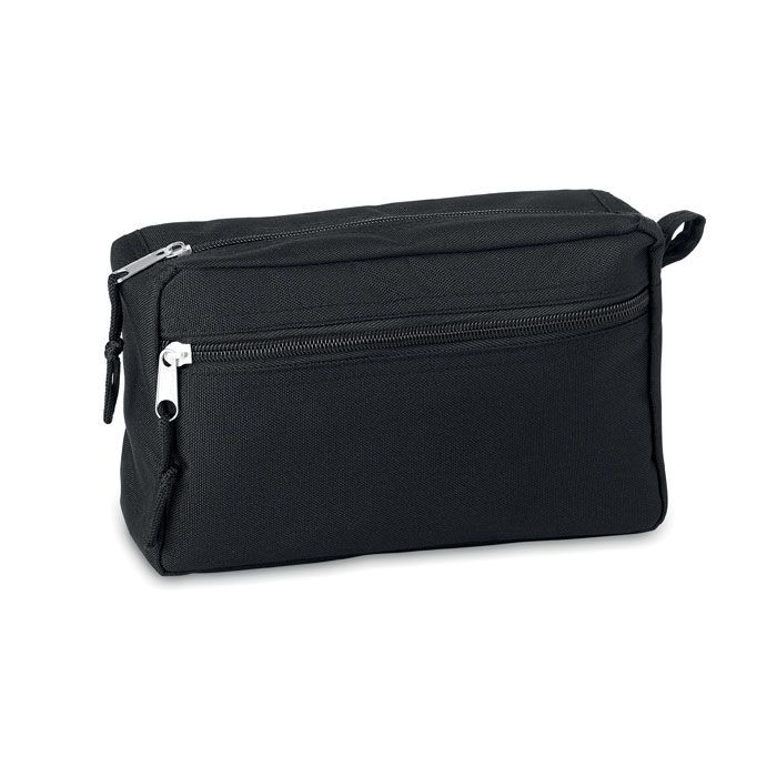 Kosmetiktasche 600D RPET BETTER & SMART - schwarz-372