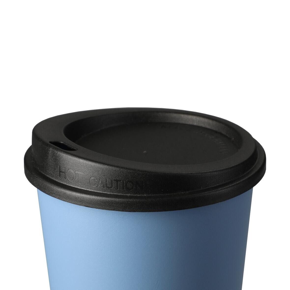 Kaffeebecher ToGo, 0,4 l - beständiges braun - schwarz-243
