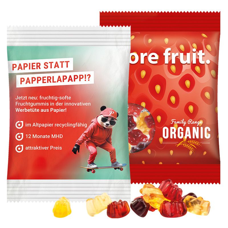 Minitüte 10 g, Folie weiß, Trolli Fruchtgummibären, 30 % Fruchtsaftqualität-691