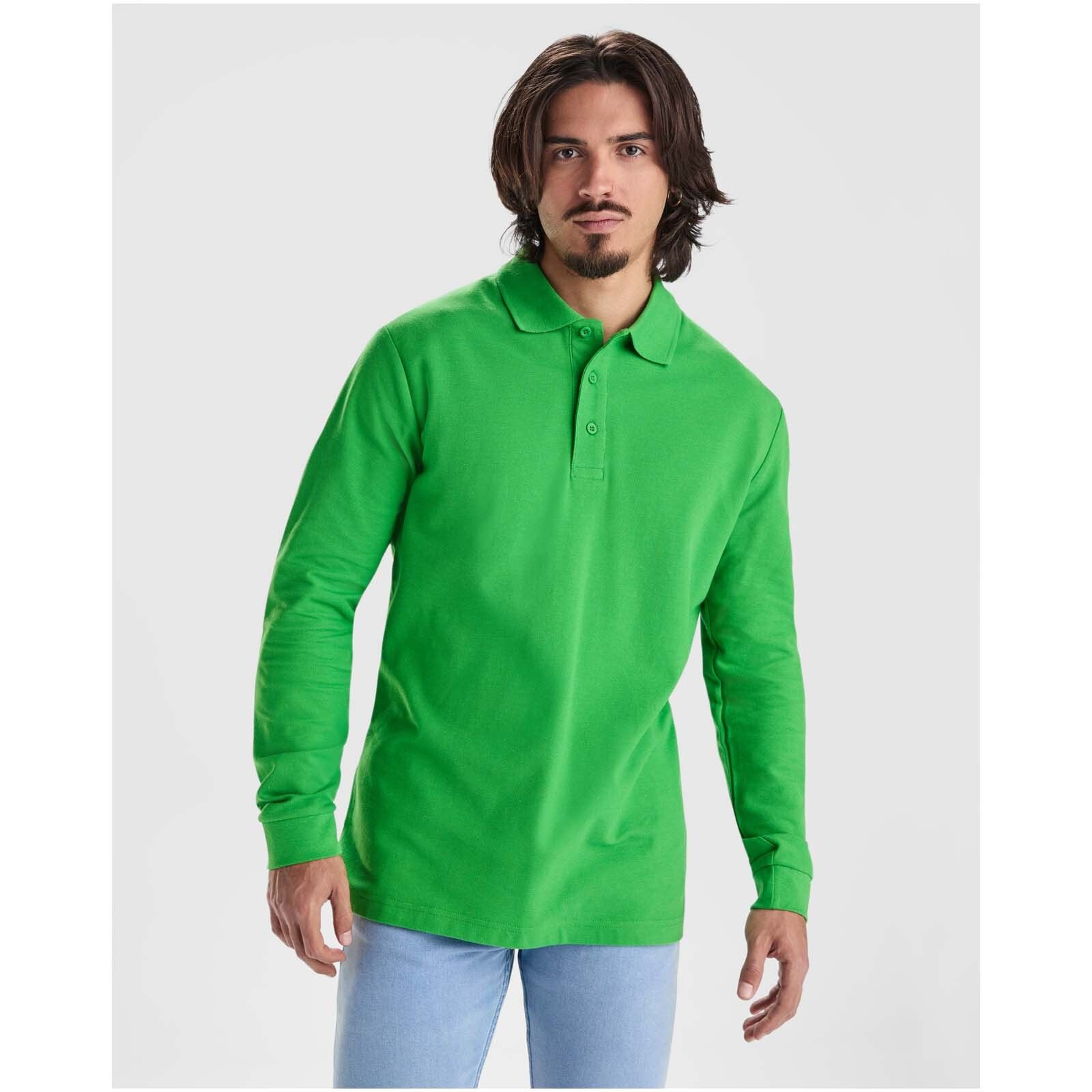 Estrella Langarm Poloshirt für Herren - weiss - XL-37