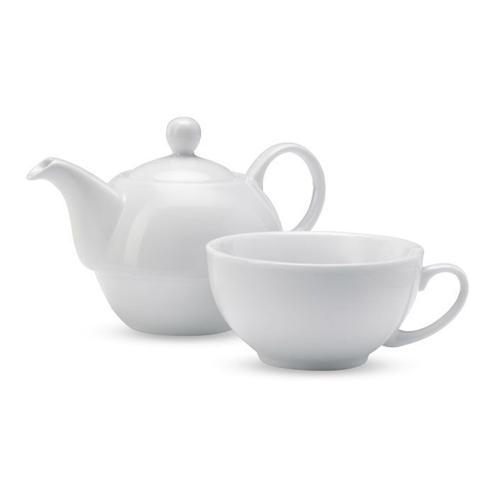 Tee-Set 400ml TEA TIME - weiß-511