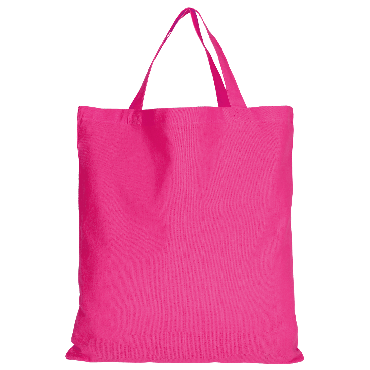 Einkaufstasche Baumwolle - kurze Henkel - pink-388