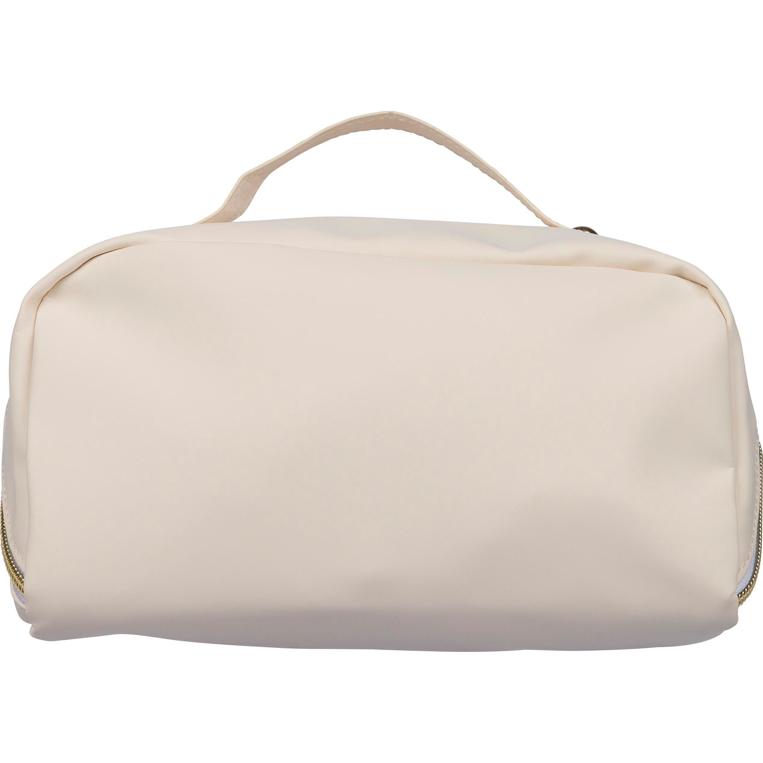 Recycelte PU-Kulturtasche Alon - beige-312