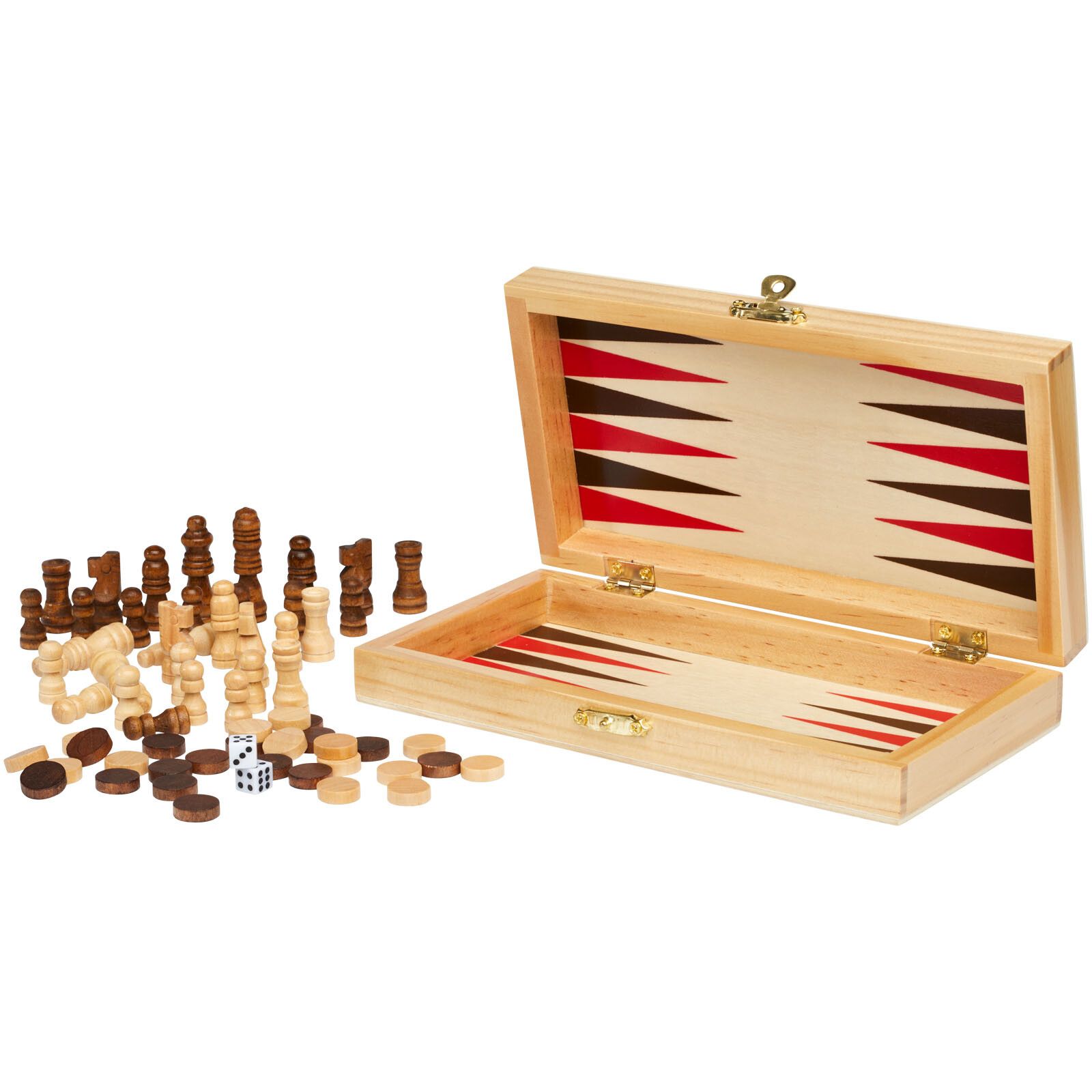 Mugo 3-in-1 Spieleset aus Holz - natur-427