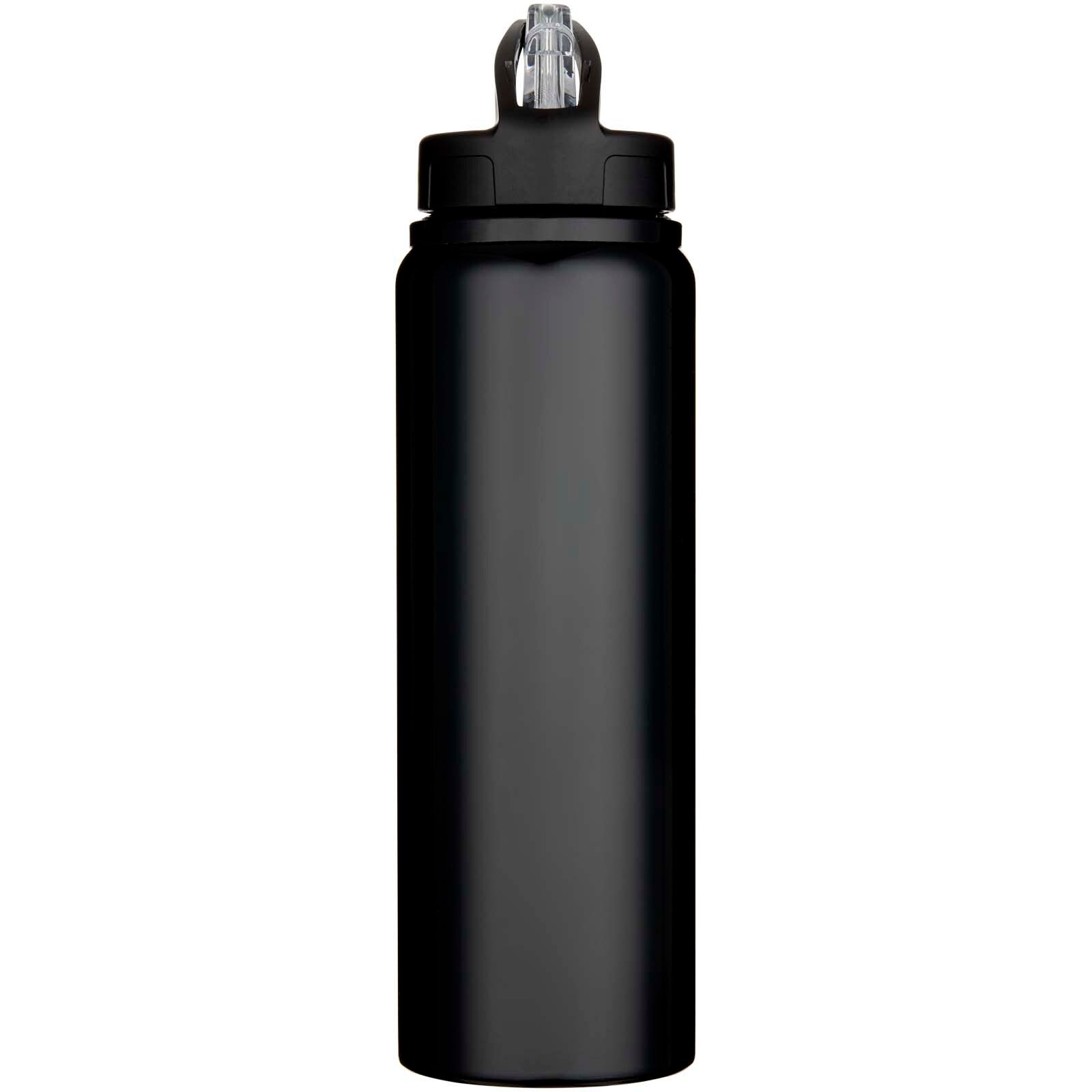 Fitz 800 ml RCS-zertifizierte, einwandige Trinkflasche aus recyceltem Edelstahl - schwarz-305