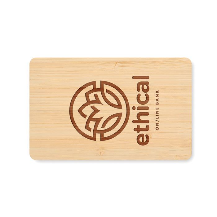 RFID Karte aus Bambus CUSTOS + - holz-544