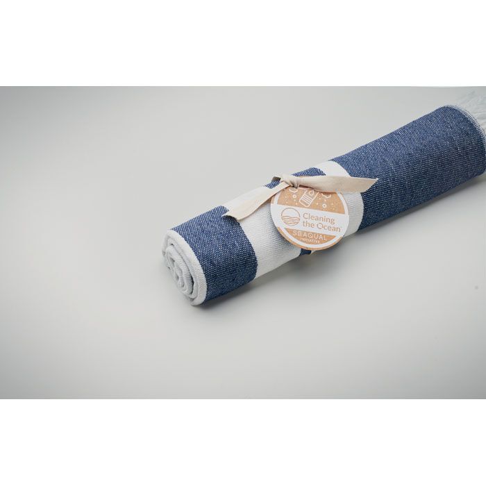 SEAQUAL® Hamamtuch 100x170 WAVE - blau-659