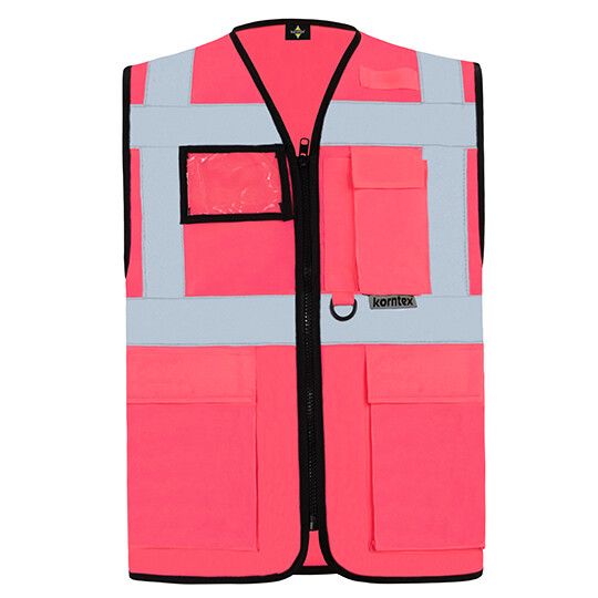 Executive Multifunctional Safety Vest Berlin - neon pink-653
