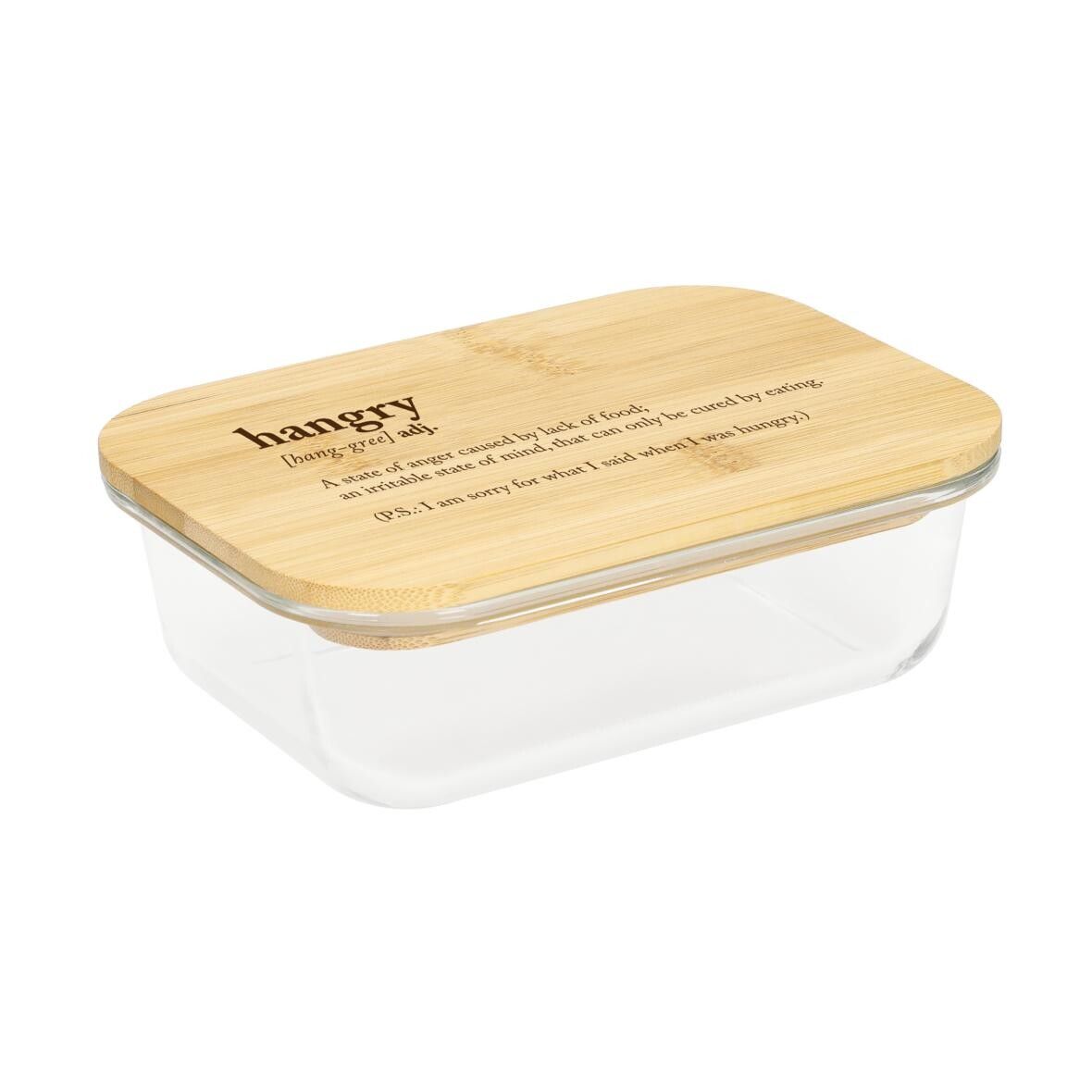 Glasbox Balance 19,5x14,5x6 cm - transparent - braun-679