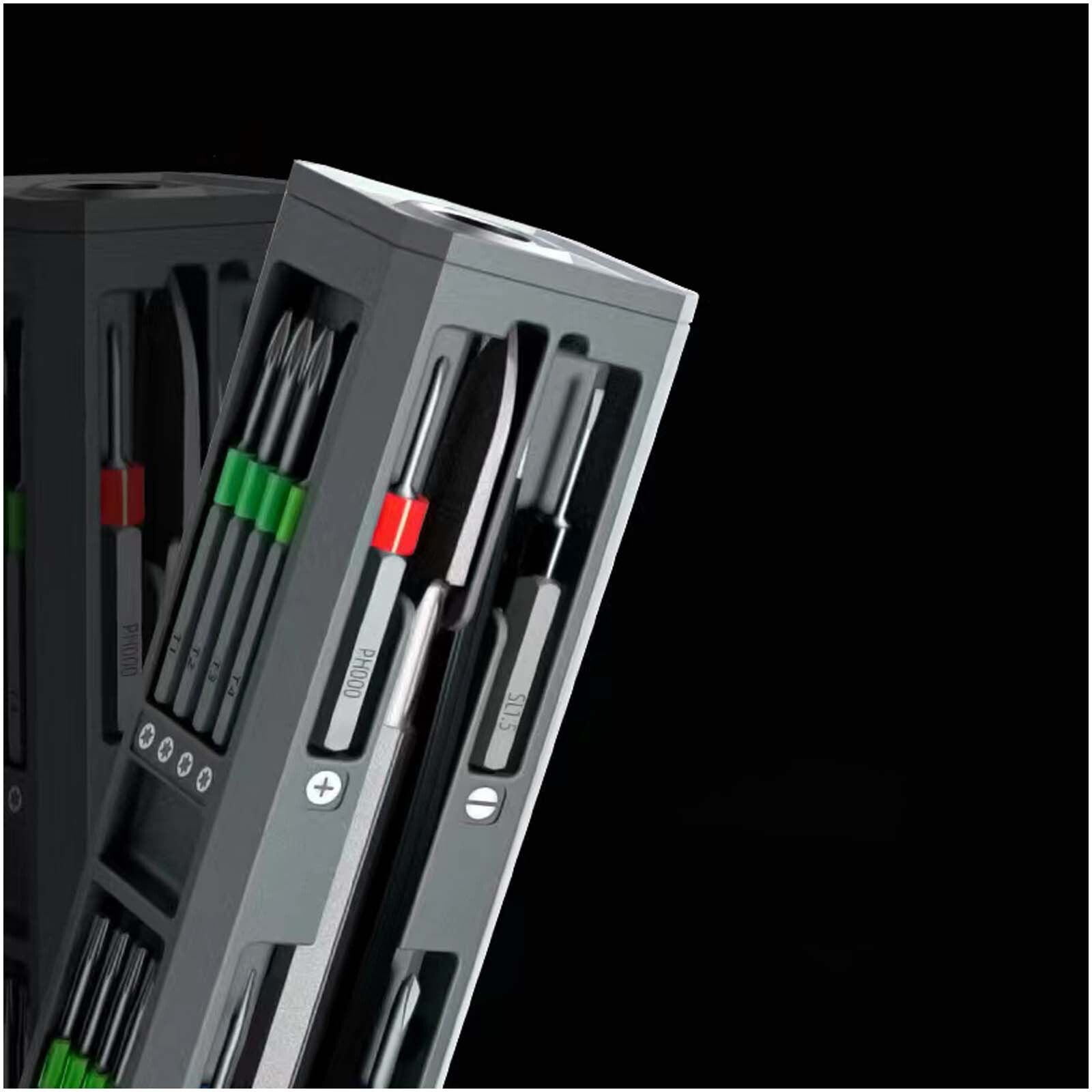 SCX.design T20 30-teiliges Schraubendreher- und Reparaturset im Aluminiumkoffer - schwarz-617