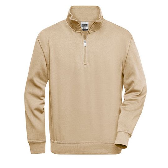 Workwear Half Zip Sweat - stone-297
