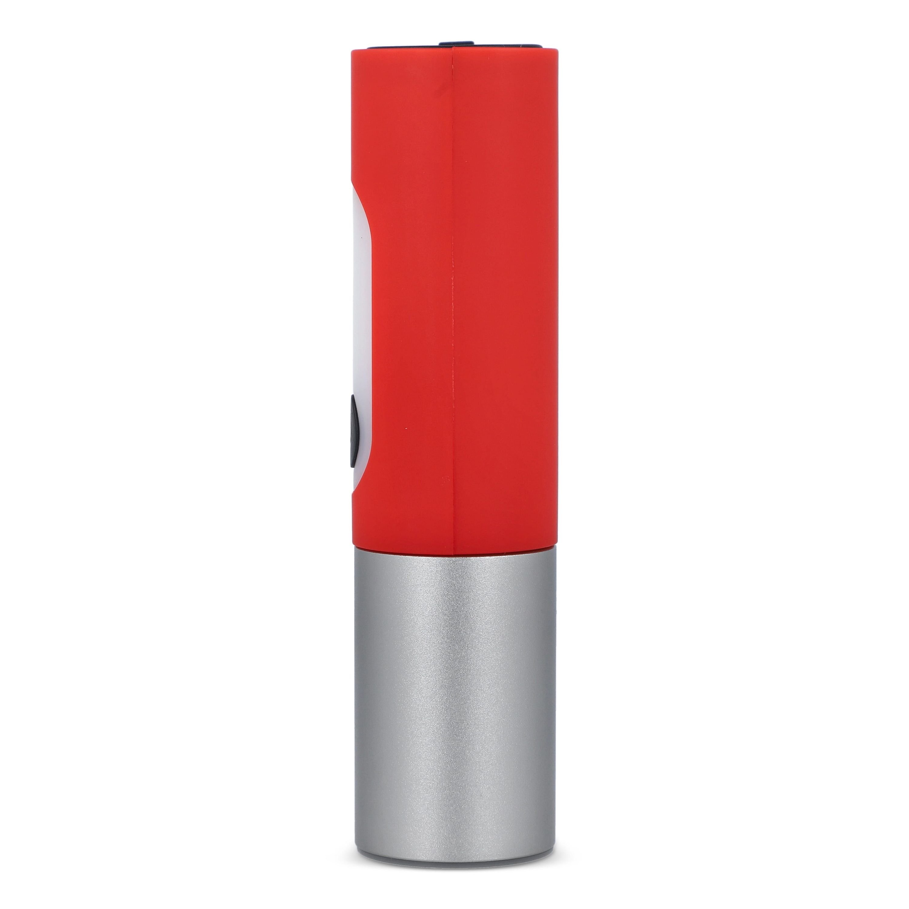 Wiederaufladbare 10-W-LED-Taschenlampe mit Zoomfunktion, 300 lm - rot-662