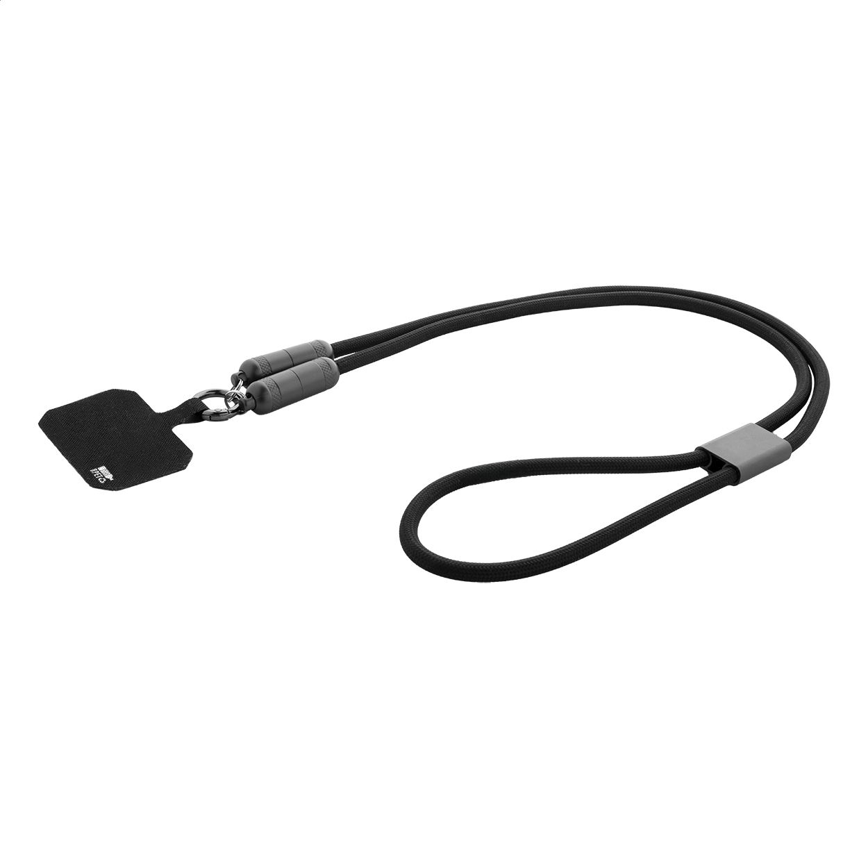 Fastly 60W Handy-Lanyard-Kabel RPET - schwarz-946