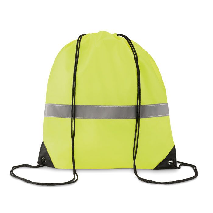 Beutel mit Kordelzug STRIPE - neon gelb-217