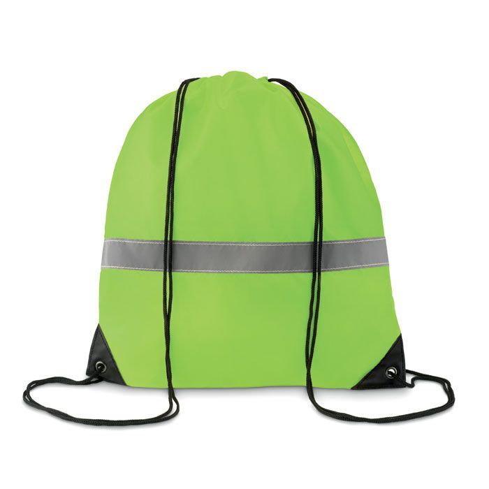 Beutel mit Kordelzug STRIPE - neon gelb-217