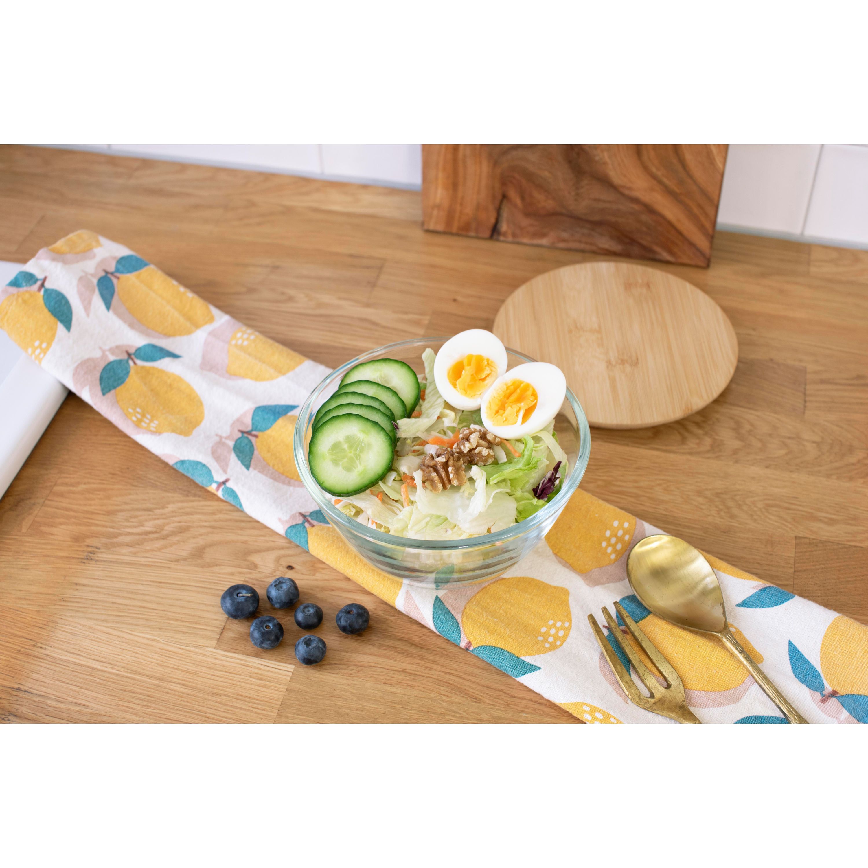 Salatschüssel aus Glas Isabeau - braun-710