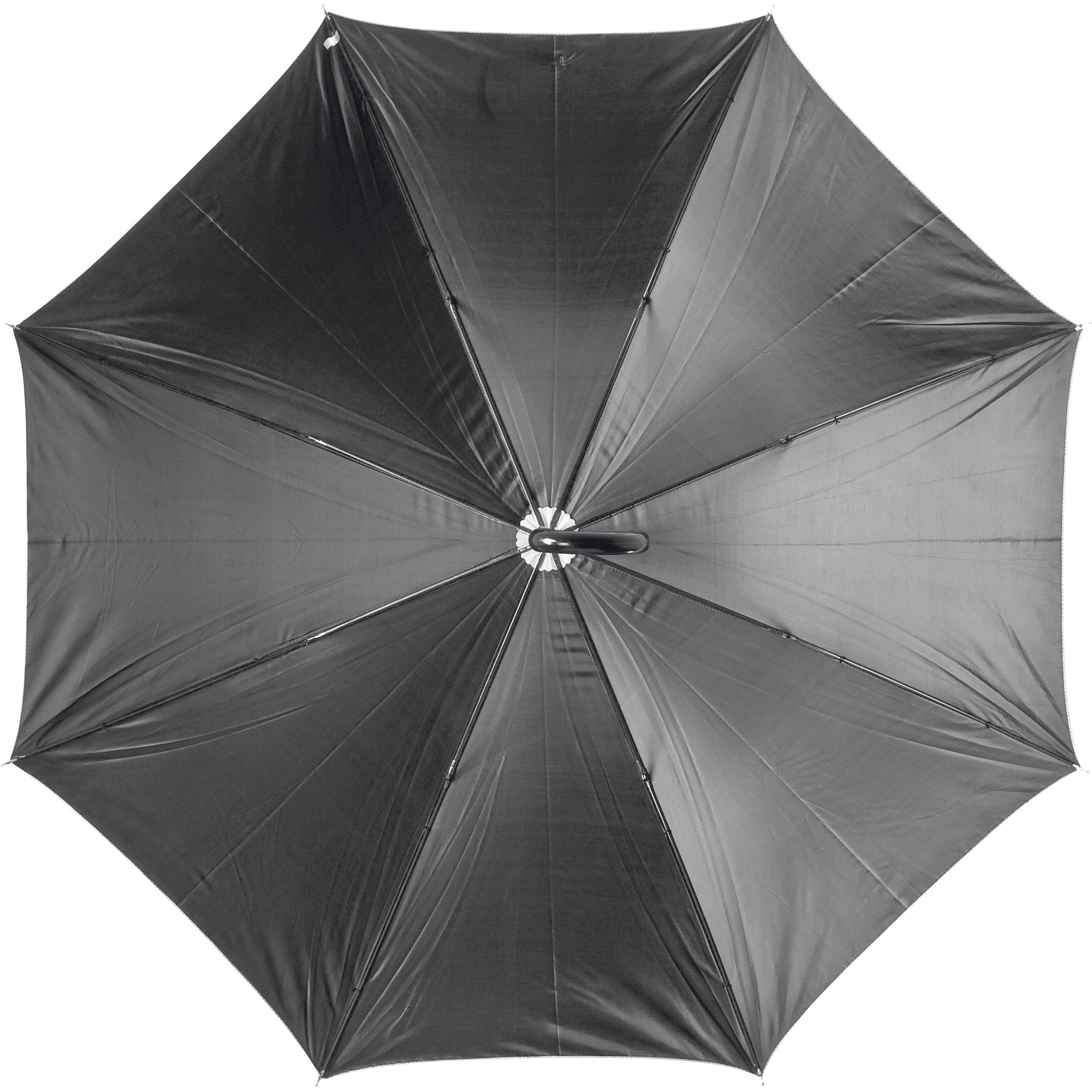 Luxuriöser Regenschirm mit doppelter Bespannung - silbergrau-183