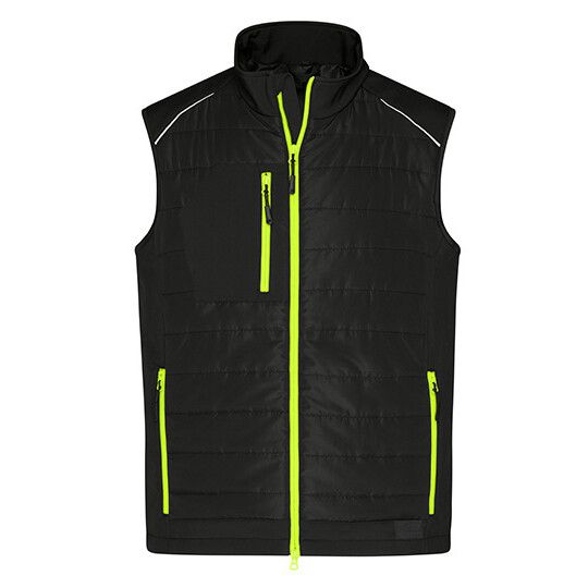 black - neon yellow