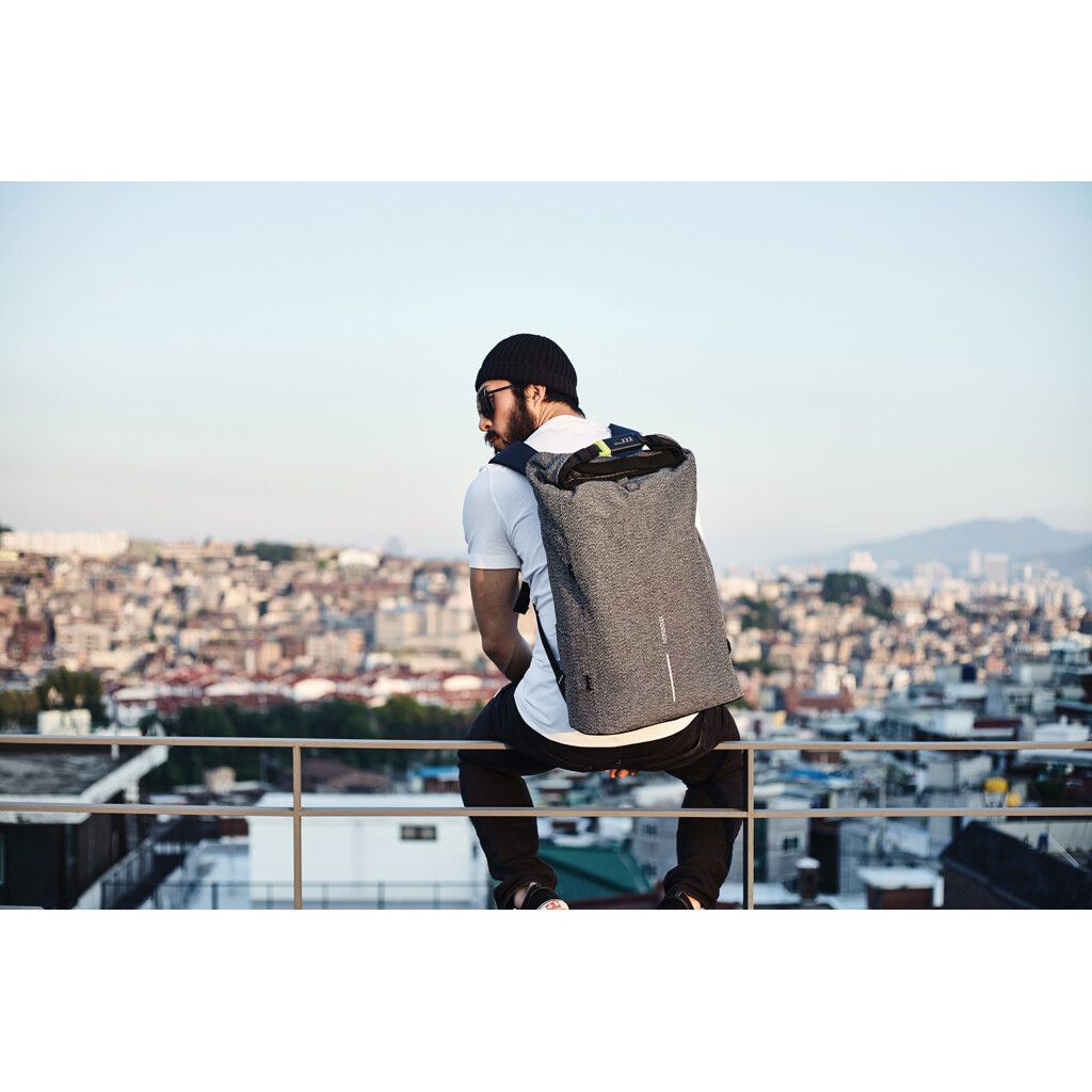 Urban schnitthemmender Anti-Diebstahl-Rucksack - grau-134