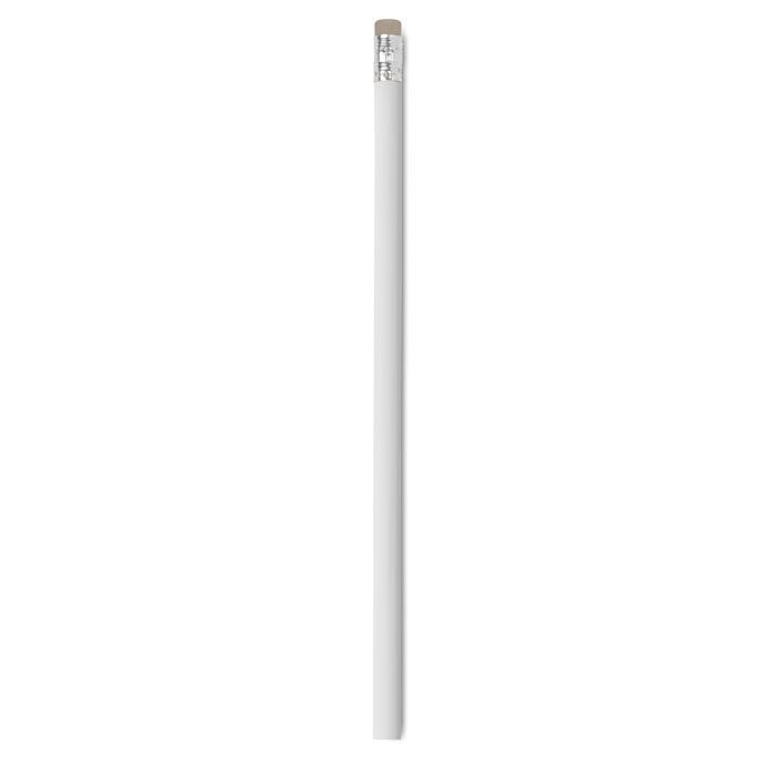 Bleistift mit Radiergummi STOMP - weiß-679