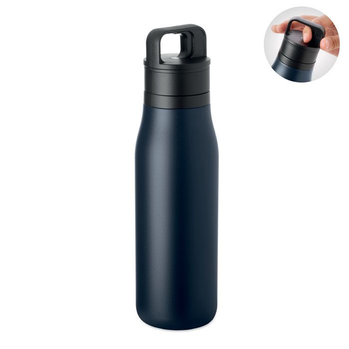 Doppelwandige Flasche 500ml EMPIRE - marineblau-764