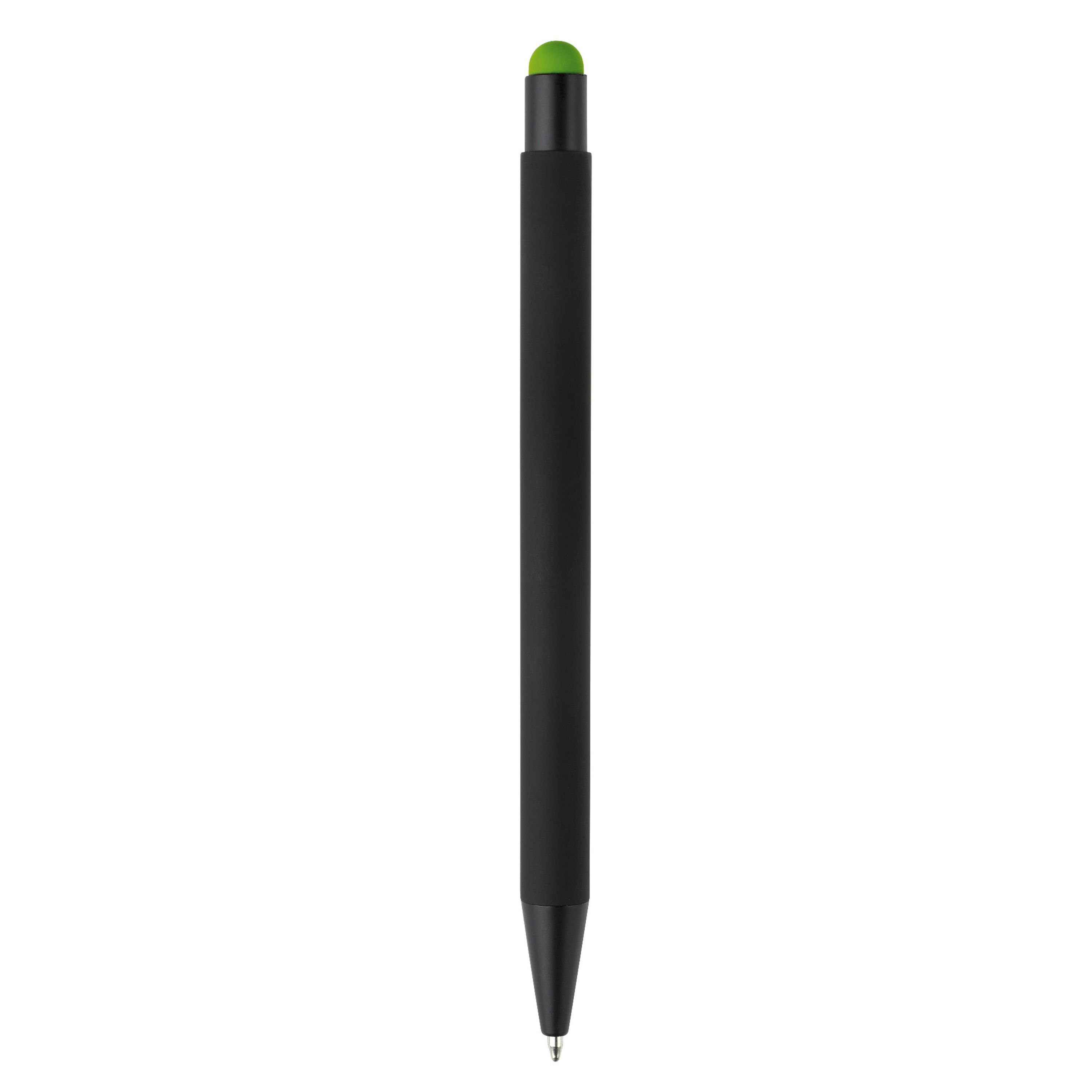 New York schwarz Gummiert Stylus - schwarz  -  hellgrün-100