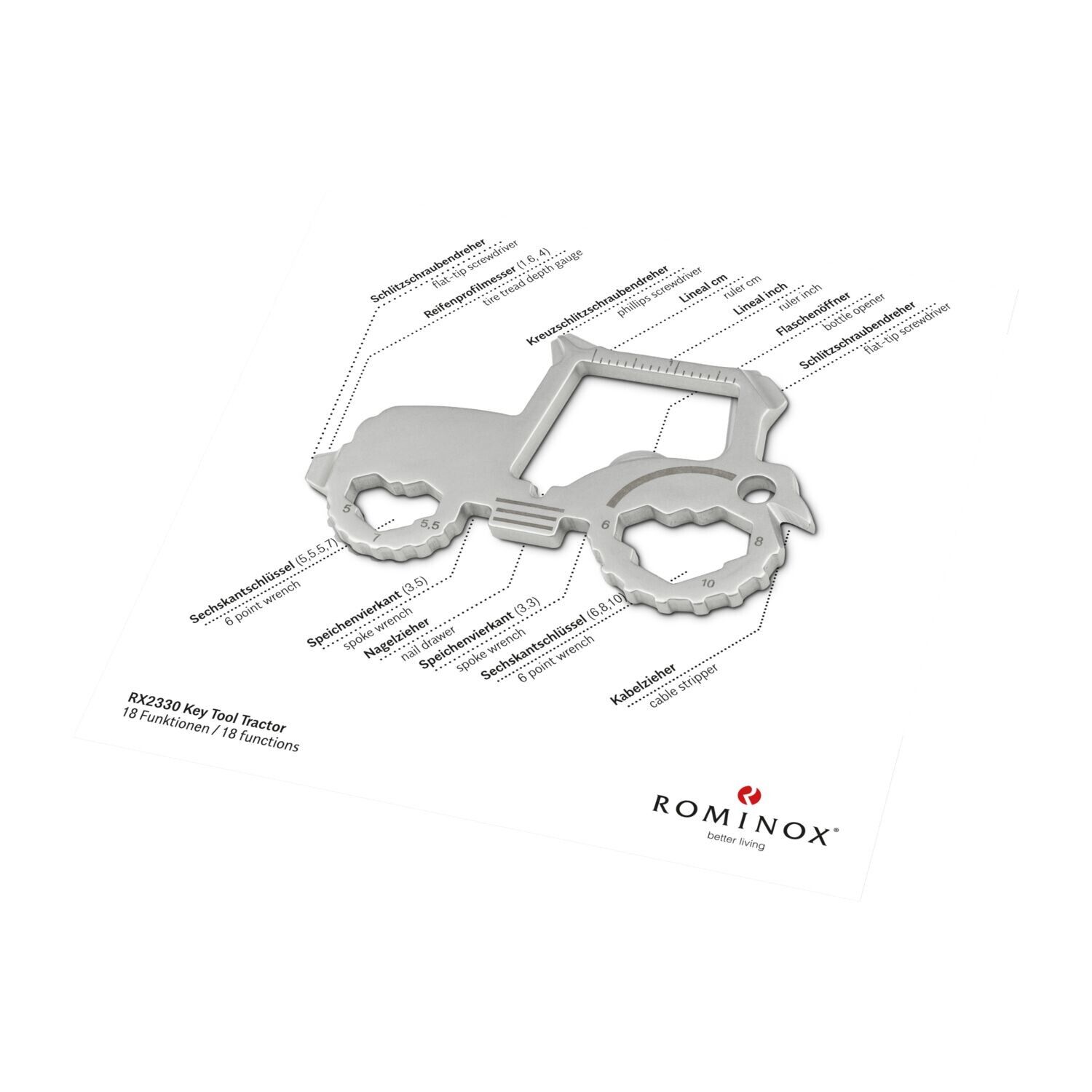 ROMINOX® Key Tool Tractor - 18 functions (Traktor)-854