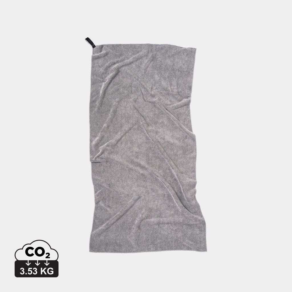 VINGA GRS rPET Active Dry Handtuch 140x70 - grau-300
