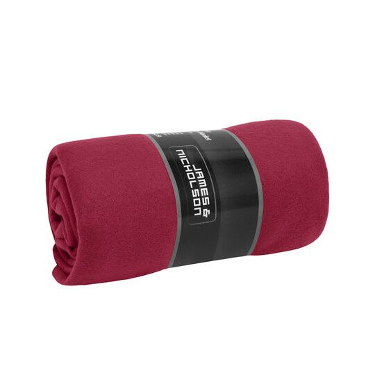 Fleece Blanket - bordeaux - natural-842