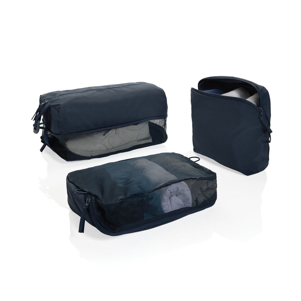 KENTO URBAN Packing Cube Set aus RCS recyceltem Nylon - navy blau-836