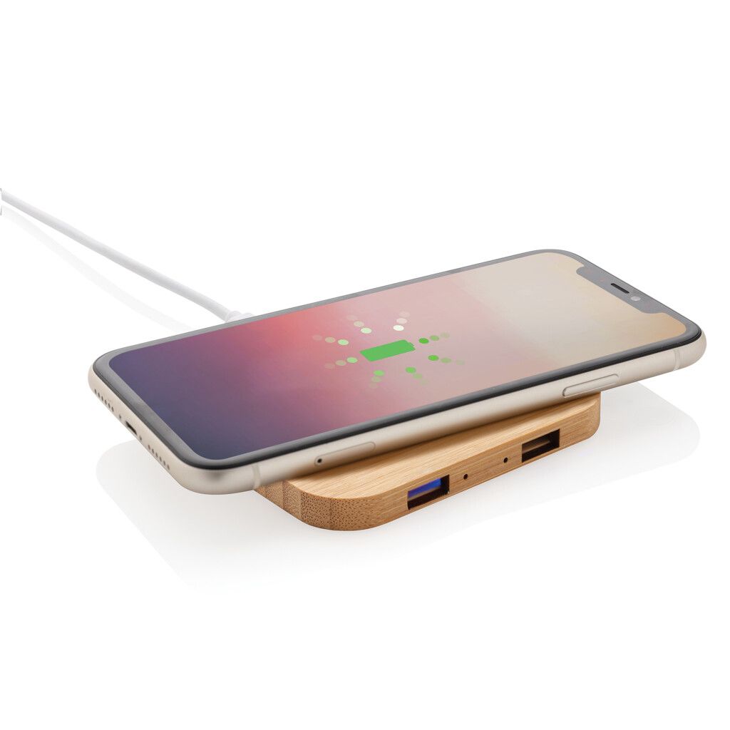 5W-Wireless-Charger aus Bambus mit USB - braun-900
