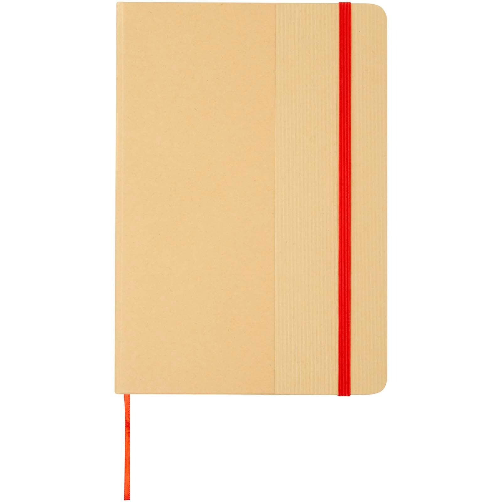 Nelida A5 Hardcover Notizbuch aus recyceltem Karton - rot-163