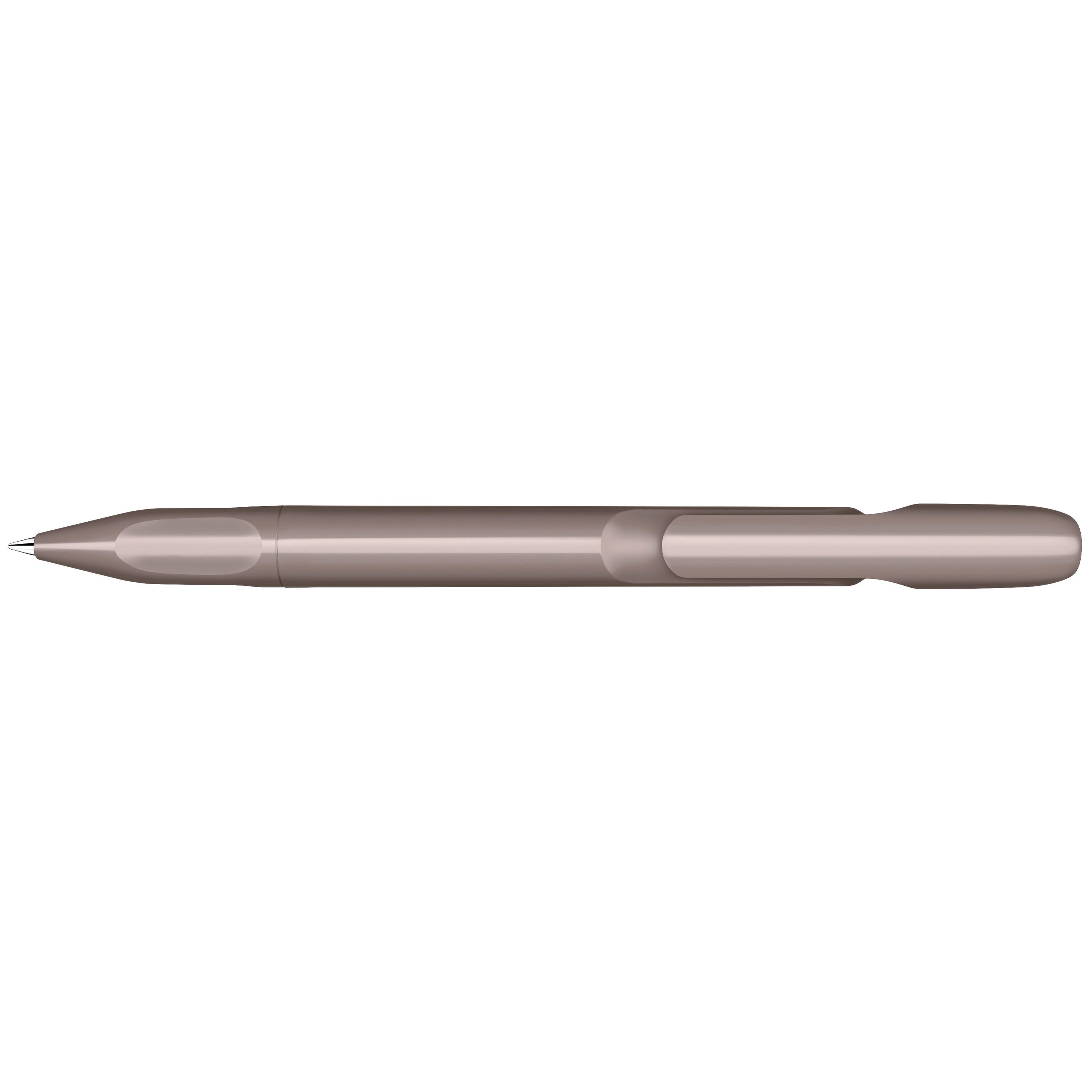 Evoxx Polished Recycled Druckkugelschreiber - warmes grau-34