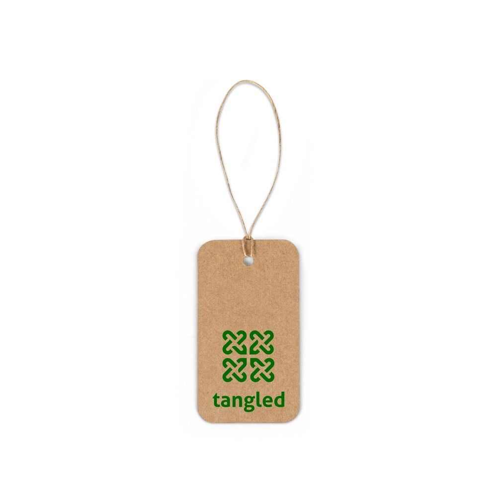 LABEL RECTANGULAR Rechteckiges Etikett aus 100% Recyclingpapier - natur-279