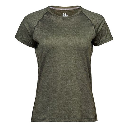 Women´s CoolDry Tee - olive melange-15