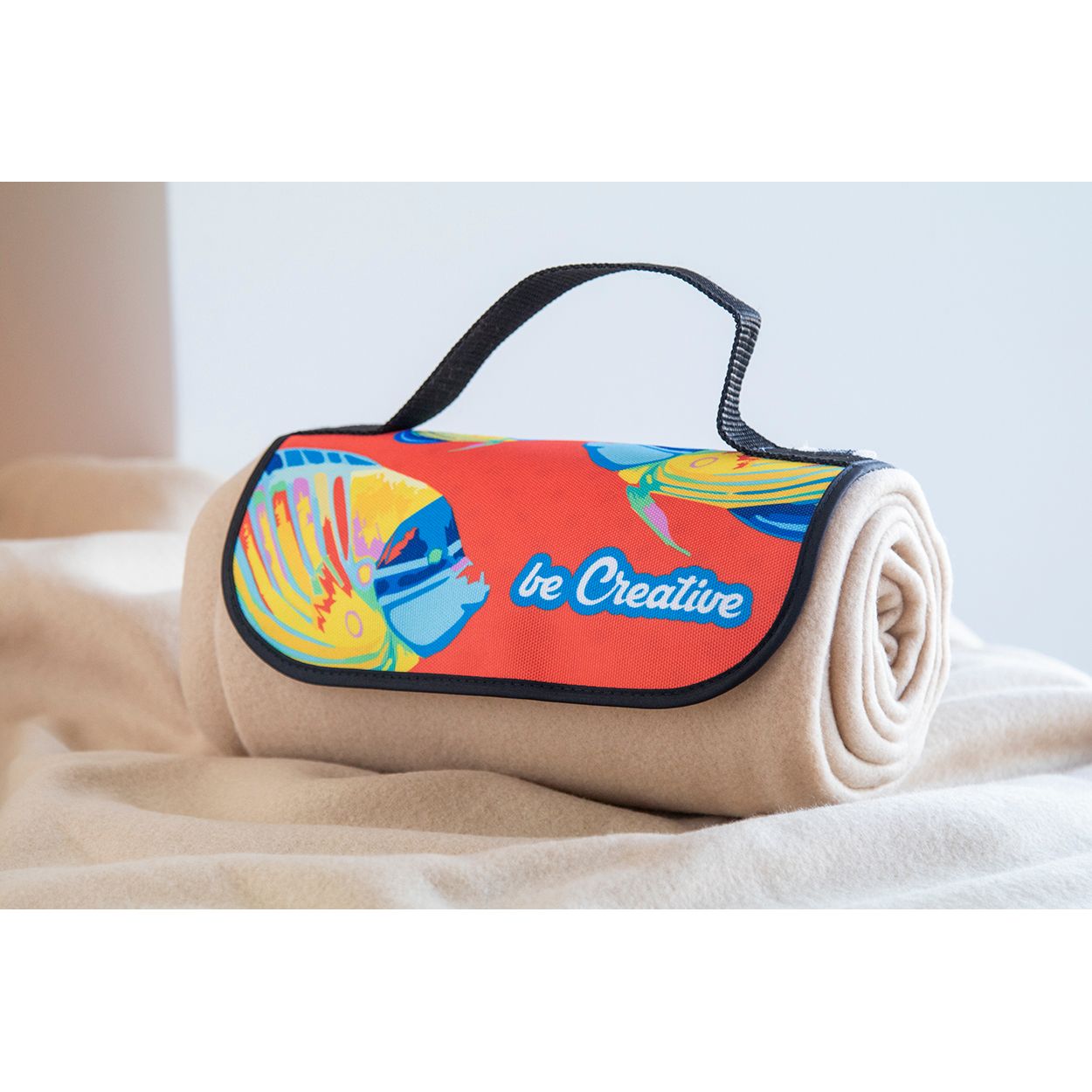 Reporta individuelle RPET Polar-Decke - natur-814