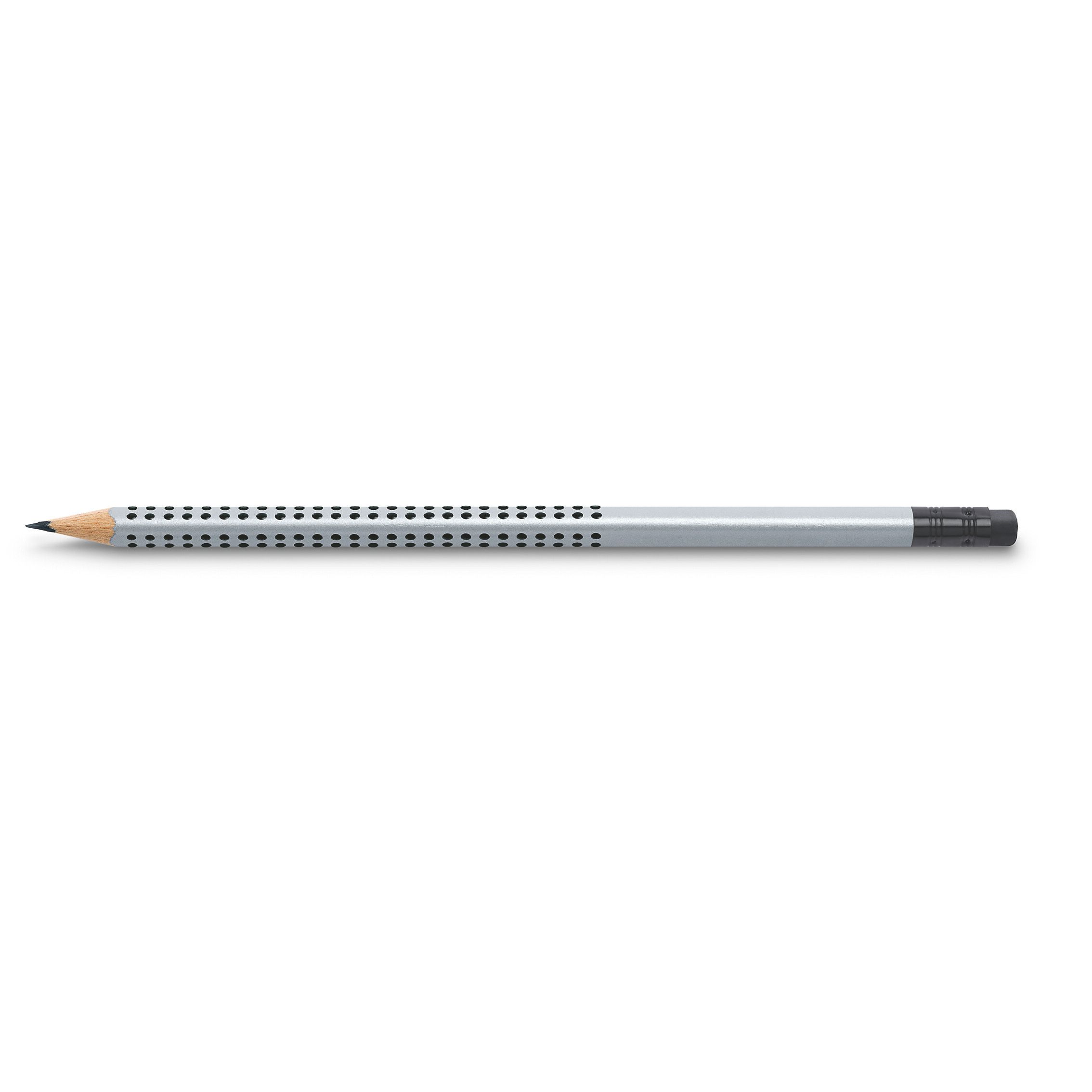 Bleistift mit Radiertip Grip 2001 - silber-638