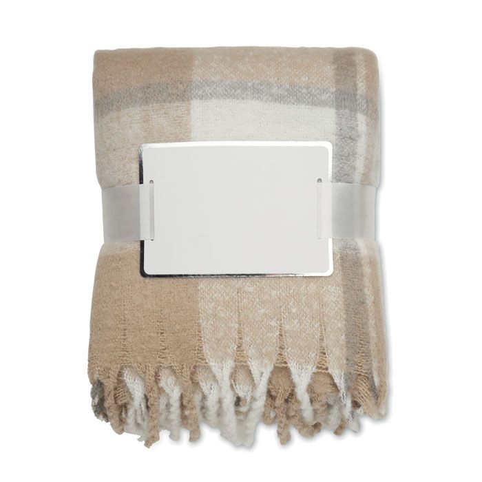 Karierte Mohair-Decke QUET - beige-132