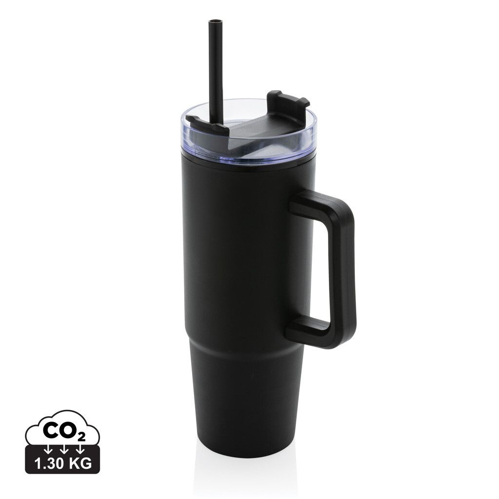 Tana Becher aus RCS recyceltem Kunststoff mit Griff 750ml - schwarz-793