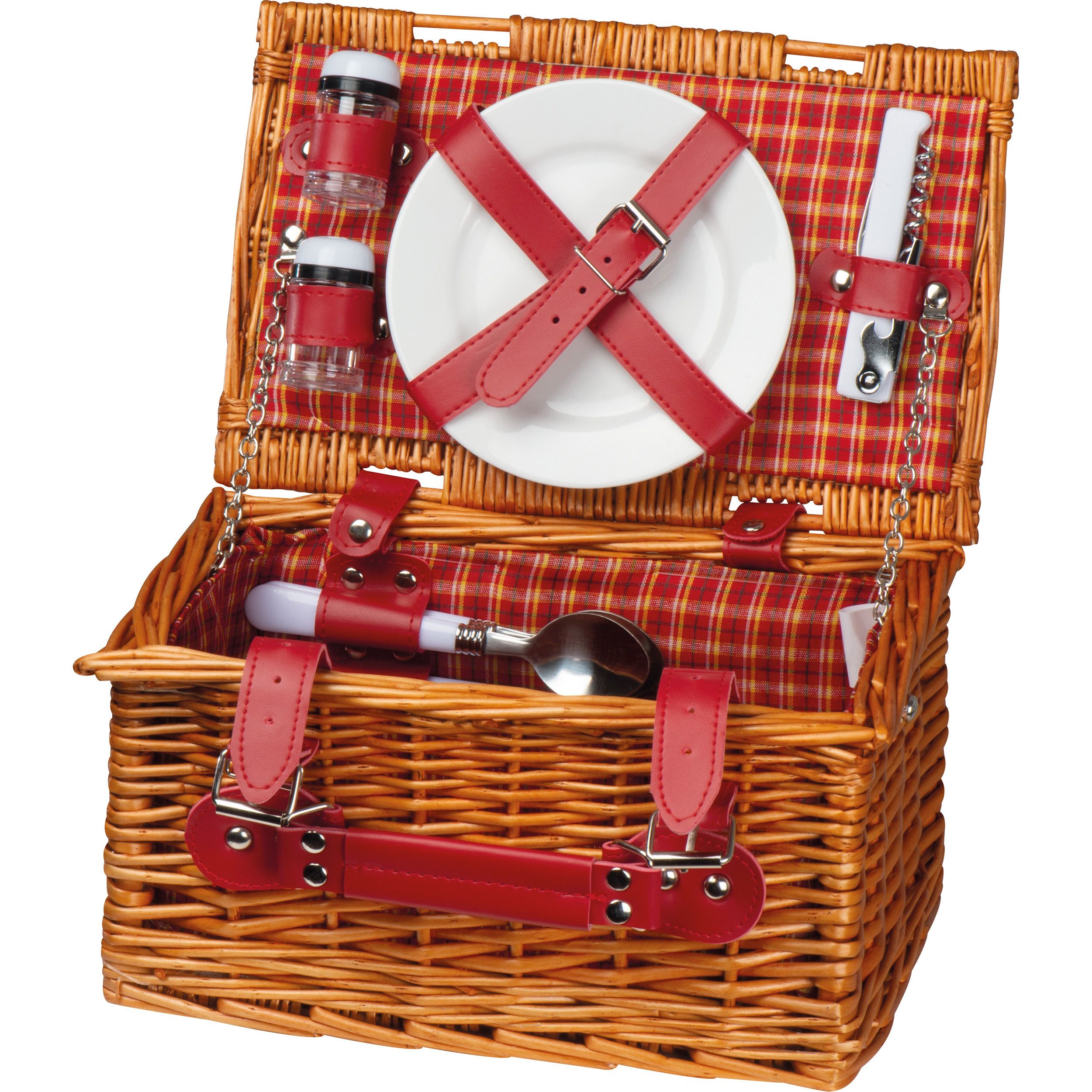 Picknickkorb für 2 Personen - braun-615